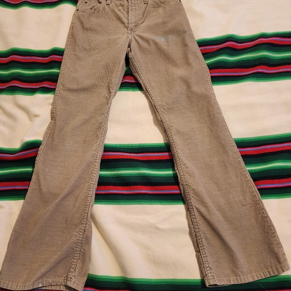 VTG 70's Levi's Beige Corduroy Bootcut Jeans